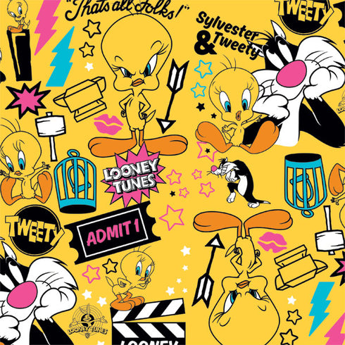 Looney Tunes Tweety and Sylvester Patches Wii Remote Controller Skin